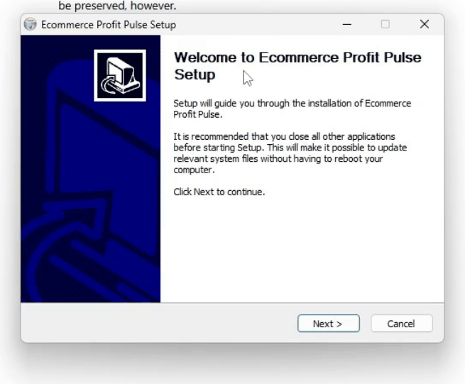 Welcome to Ecommerce Profit Pulse Setup